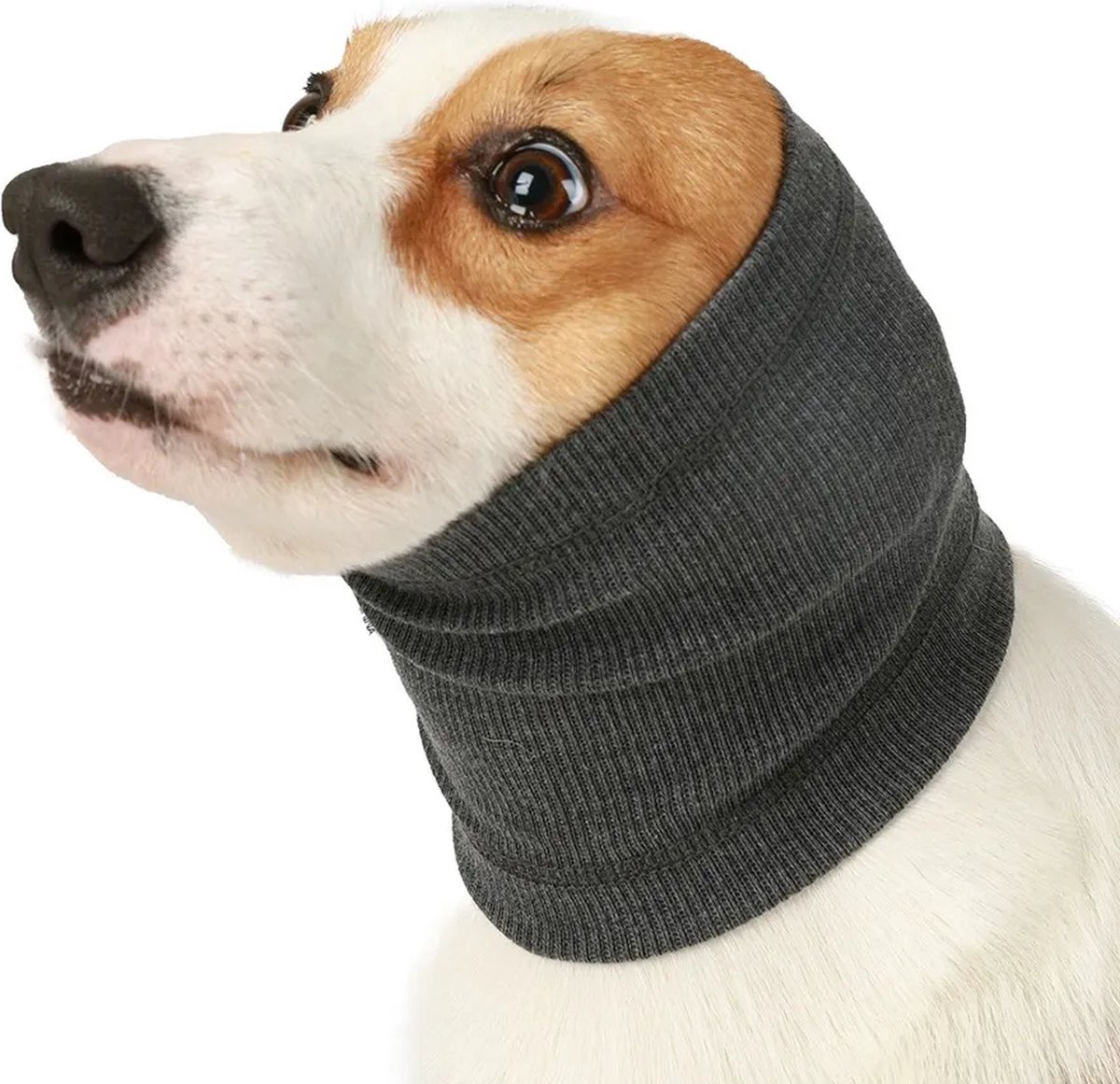Bol.com Oorbeschermer hond - Oor hond - Geschikt voor honden met een hoofdomtrek van 30-51CM - Natuurlijke en comfortabele oorbe... aanbieding