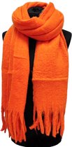 Warme Sjaal - Dikke Kwaliteit - Oranje - 220 x 50 cm (23-26#)