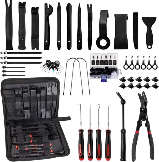 LOUZIR Kit d' outils de démontage intérieur de voiture - 12 pièces -  Panneau de porte