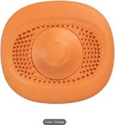 Luxe Doucheputje Afvoer Plug Zeef Stopper Stop - ORANJE - Universele Haarfilter Haarvanger Gootsteenstop Afvoerstop Afvoerputje Stopper Putje Rooster Voor Wastafel Gootsteen Spoelbak Bad Douchebak Keuken Wasbak Badkuip Aanrecht - Siliconen - Oranje