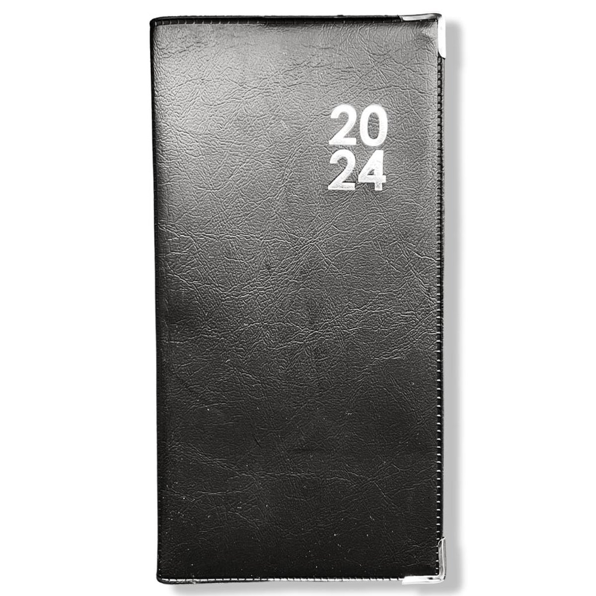 2024 Agenda - Pocket Weekagenda 7D/2P - Zakagenda Kunstleder cover - 8x15,5cm