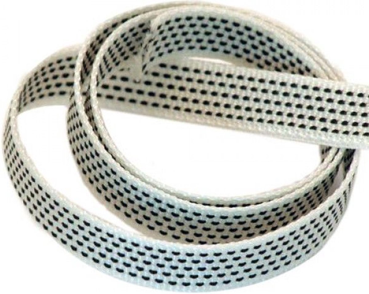 Rolluikband - Rolluiklint per 1 meter Zwart/Wit voor Rolluiken 14 mm