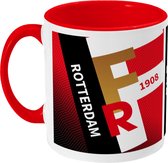 Feyenoord Mok - Rotterdam 1908 - Koffiemok - Rotterdam - 010 - Voetbal - Beker - Koffiebeker - Theemok - Rood - Limited Edition