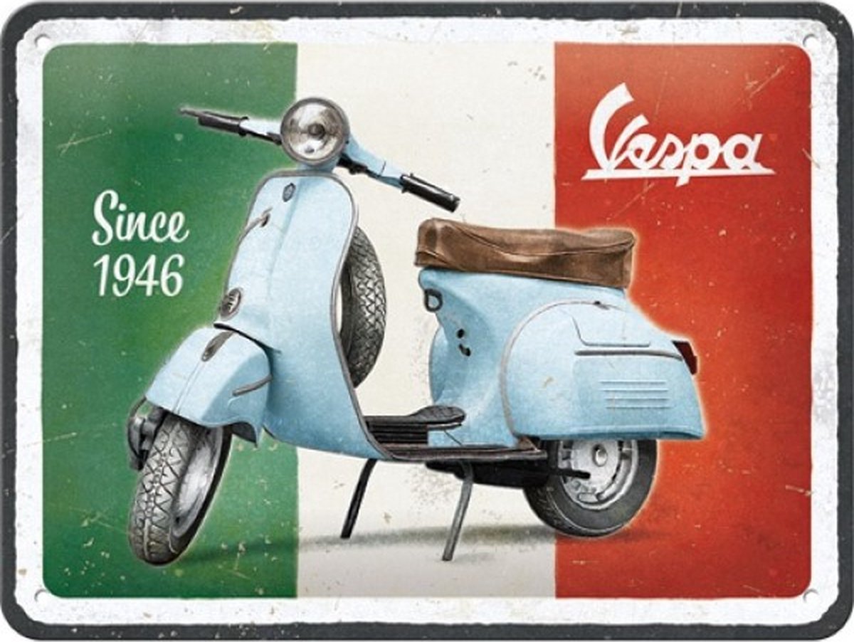 Wandbord 15 x 20 cm - Vespa Since 1946