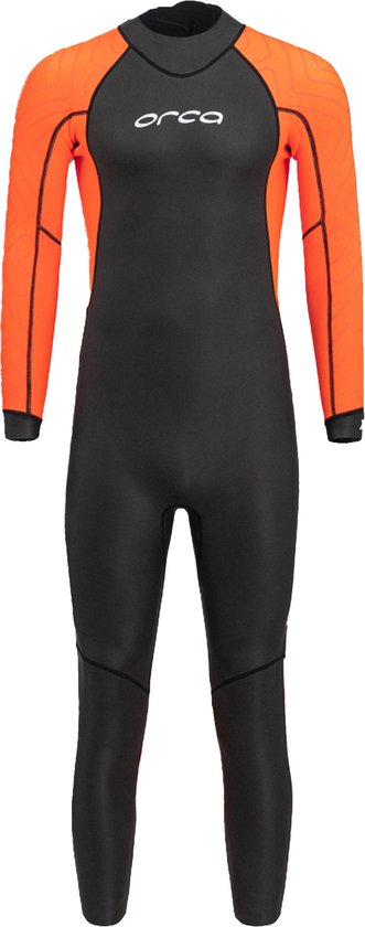 Orca Heren Vitalis Hi-Vis Rug Ritssluiting Open Water Swim Wetsui