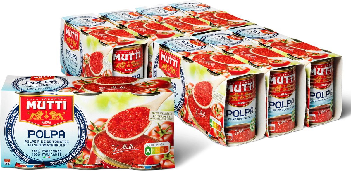 Purée de Tomate Mutti, 2 x 400 Gr.