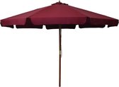 The Living Store Parasol Bordeauxrood 330x254 cm - Anti-vervagend polyester - 48 mm paaldiameter