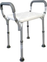 Chaise de Douche/ bain | Réglable en hauteur Avec accoudoirs et bords antidérapants | Mod. Aqueduc | Clinique mobile