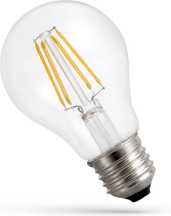 Spectrum - LED filament lamp - niet dimbaar - E27 A60 - 6W vervangt 70W - 3000K warm wit licht