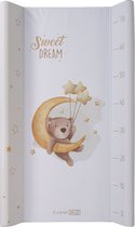 FreeON Aankleedkussen voor baby's - Verschoonkussen - Verzorgingsmatras met harde bodem - Sweet Dream - Wit