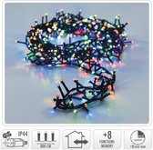 Éclairage de Noël Microcluster -400 LED -8m- multicolore -Minuterie -Fonctions lumineuses -Mémoire -Extérieur-Intérieur