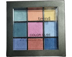 Trend It Up Colour Cube Eyeshadow Palette – 9 Gekleurde & Glanzende Oogschaduwtinten