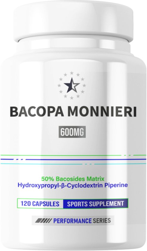 Bacopa Monnieri 50% met HydroPerine™ - 120 V-Capsules (600mg)