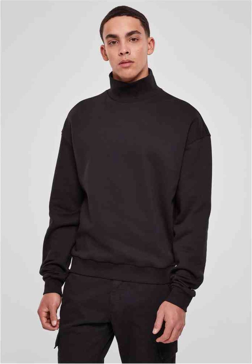 Urban Classics High Rib Neck Crew Sweater/trui 3XL Zwart