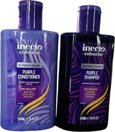 Inecto - Shampooing & Après-shampooing Violet - VEGAN - Set 2x 250ml