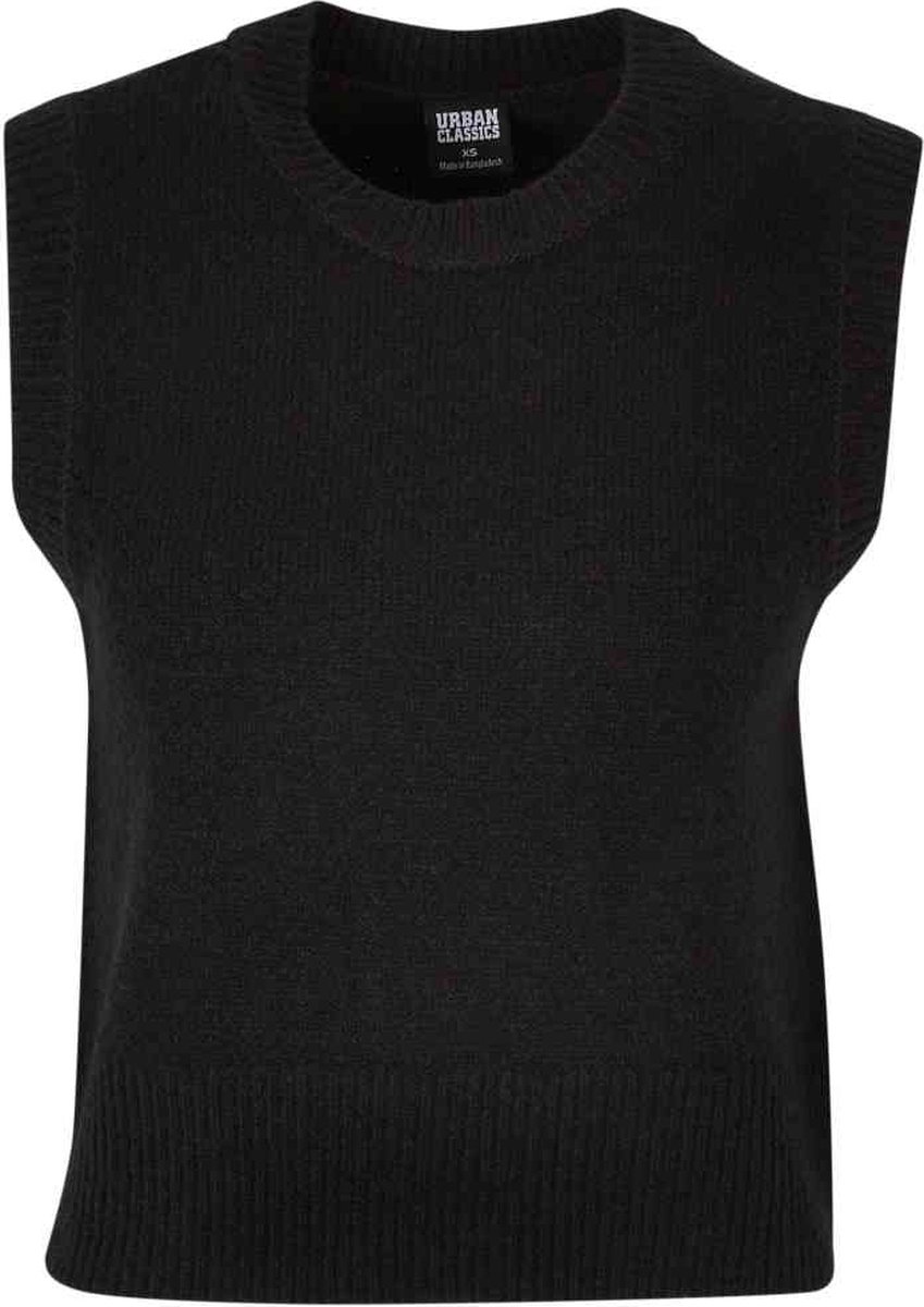 Urban Classics Knit Slipover Gilet XS Zwart