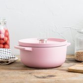 Bol.com KitchenAid braadpan emaille 22cm - dried rose - limited edition aanbieding