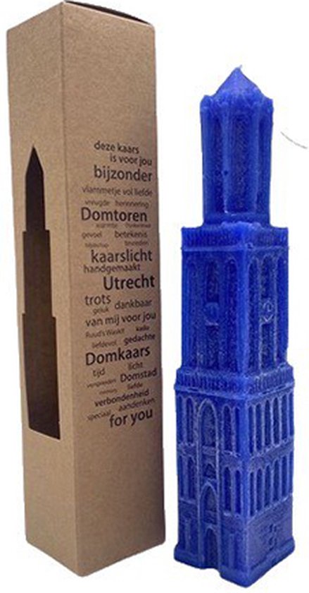 Domkaars Utrecht - 33 - Domtoren Utrecht kaars - cm - blauw