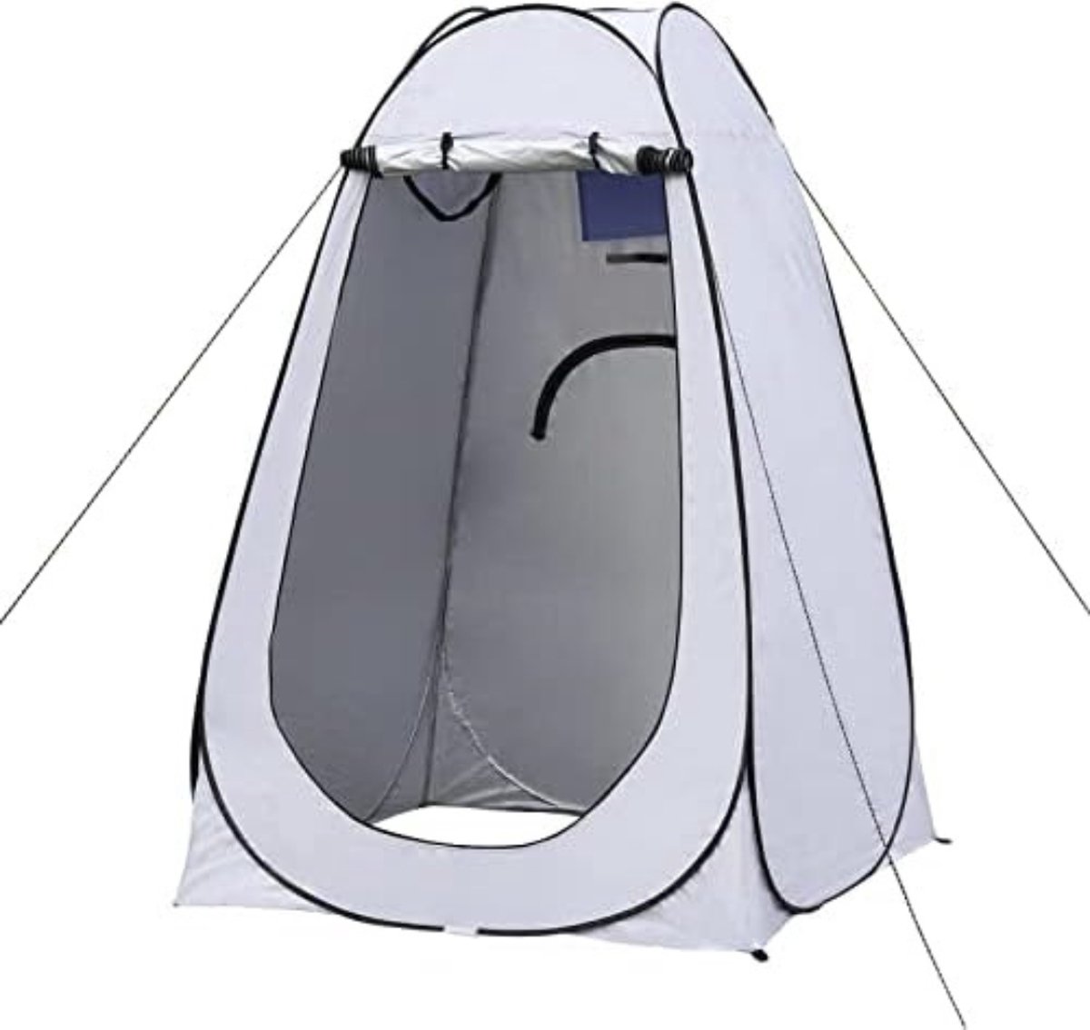vidaXL Douchetent 2-persoons waterdicht bruin, omkleedtent, tent, omkleed tent, wc-tent, douche tent, wc tent, draagbare douchetent