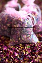 Bonheur de Provence - geurzakjes Rozenblaadjes - 10 organza zakjes - 5 gram per zakje