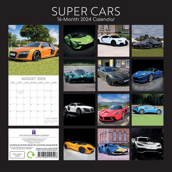 Super Cars Kalender 2024