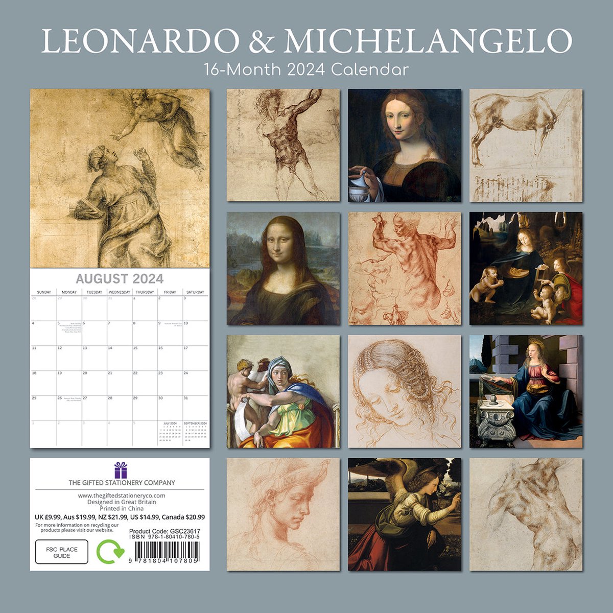 Leonardo and Michelangelo Kalender 2024