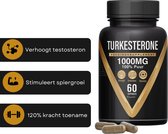 Turkesterone - 1000 mg - 100% puur - Superfoods - Testosteron Booster - Hooge dosering - 60 capsules - Extra sterk - Sport Supplement - Muscle builder - Afvallen - Voor mannen en vrouwen