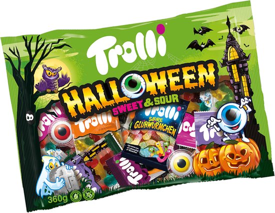 Foto: Trolli halloween sweet sour 1 zak x 19 stuks