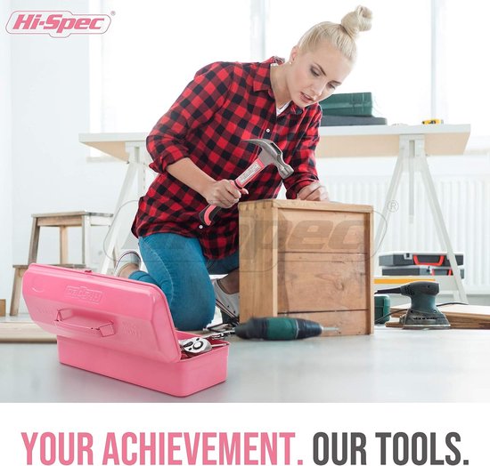 Hi-Spec Kinder Houtbewerkingsgereedschap Set 25-delig – Timmerman Gereedschap Set, Gereedschapset voor Modelbouw Hout met Snijgereedschap, Beitel & IJzerzaag, Blauw