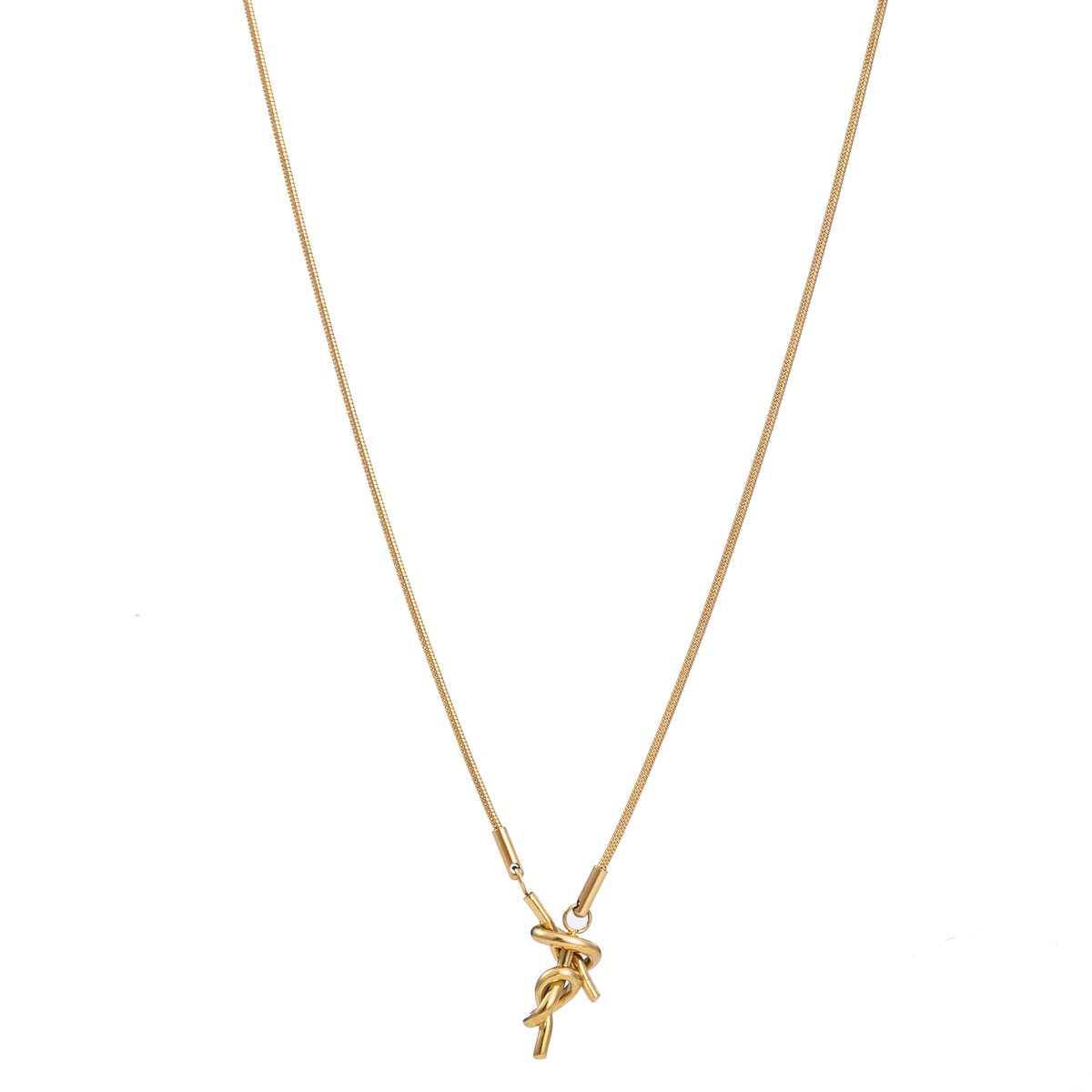 Go Dutch Label Collier knotted Y Goud