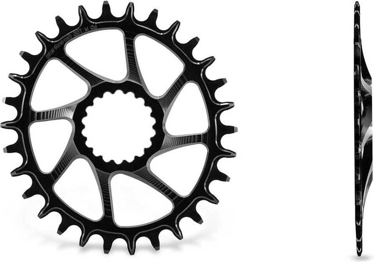 Garbaruk Cannondale Hollowgram Ovaal Kettingblad Zilver 36t
