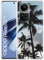 Cazy Hoesje geschikt voor Oppo Reno10 5G Palmtrees