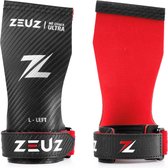 ZEUZ Ultra No Chalk Grips voor Fitness & CrossFit – Sport Handschoenen – Turnen – Gymnastics – Zwart – Maat L