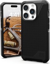 Geschikt voor Urban Armor Gear Apple iPhone 15 Pro Metropolis LT Geschikt voor Mag hoesje - Zwart