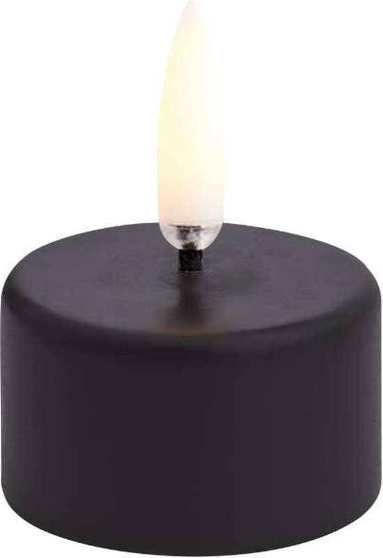 Uyuni led-waxinelichtje tealight h4 x r2,5cm plain black