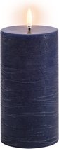 Uyuni led-kaars Rustic 7,8 x 15,2cm dark blue