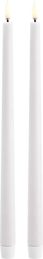 Uyuni LED Tafelkaars Slim-line, Wit - Smooth, Set van 2, 2,3x32cm