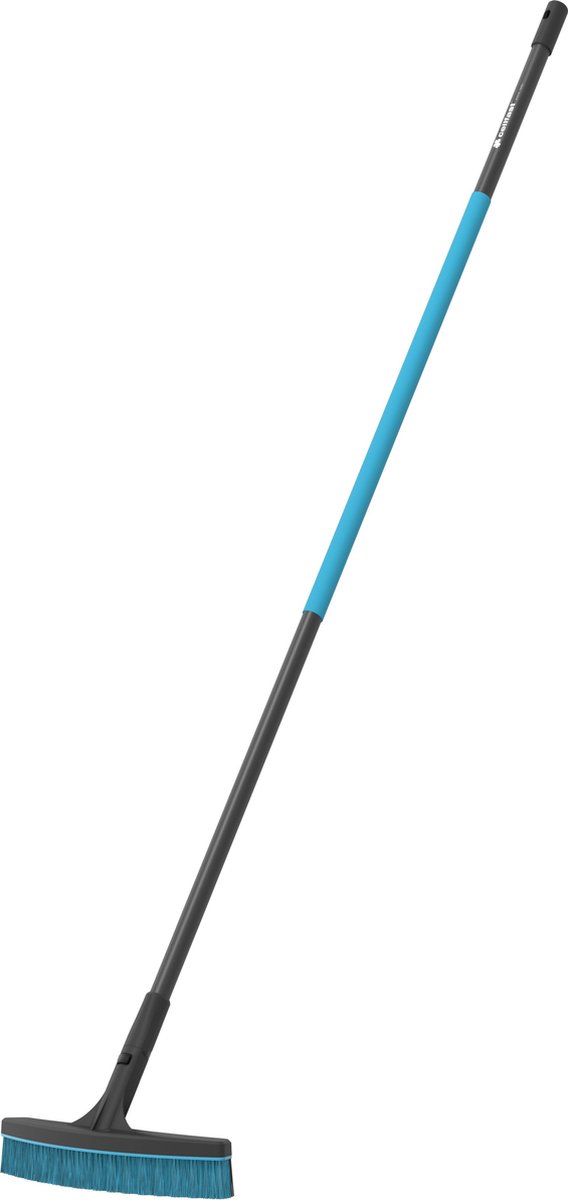 Cellfast bezem met brede 39 cm. borstel - Lichtgewicht - Softgrip - Twee diktes borstelharen