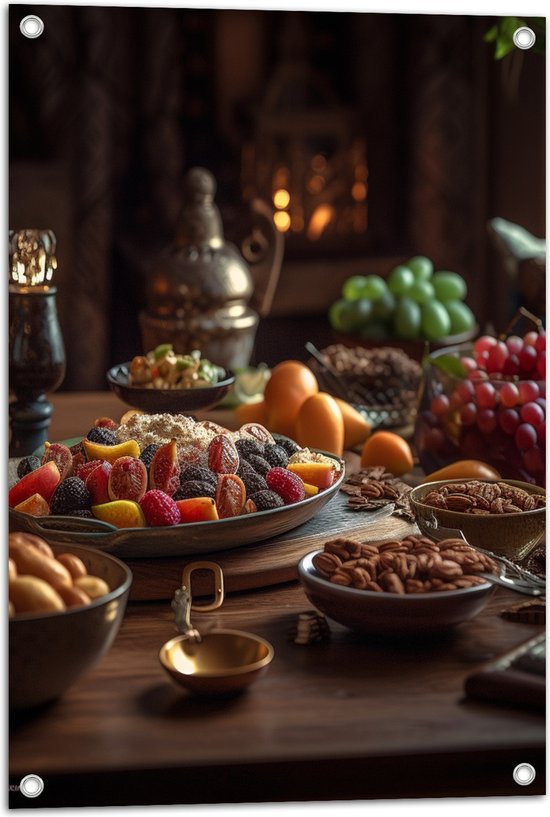 Tuinposter – Eten - Fruit - Ramandan - 50x75 cm Foto op Tuinposter (wanddecoratie voor buiten en binnen)