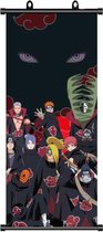 Manga Naruto Poster op rol, Naruto anime poster, grote, Akatsuki poster, anime-figuur, videospel, scroll, stoffen poster voor wanddecoratie, 70 x 30 cm mangaposter, + kunststof buis om op te hangen