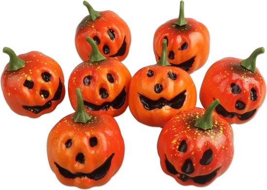 Halloween Zwarte Pompoenen Tafelloper