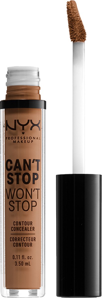 NYX Professional Makeup Can't Stop Won't Stop Contour Concealer - Mahogany - Concealer - 3,5 ml