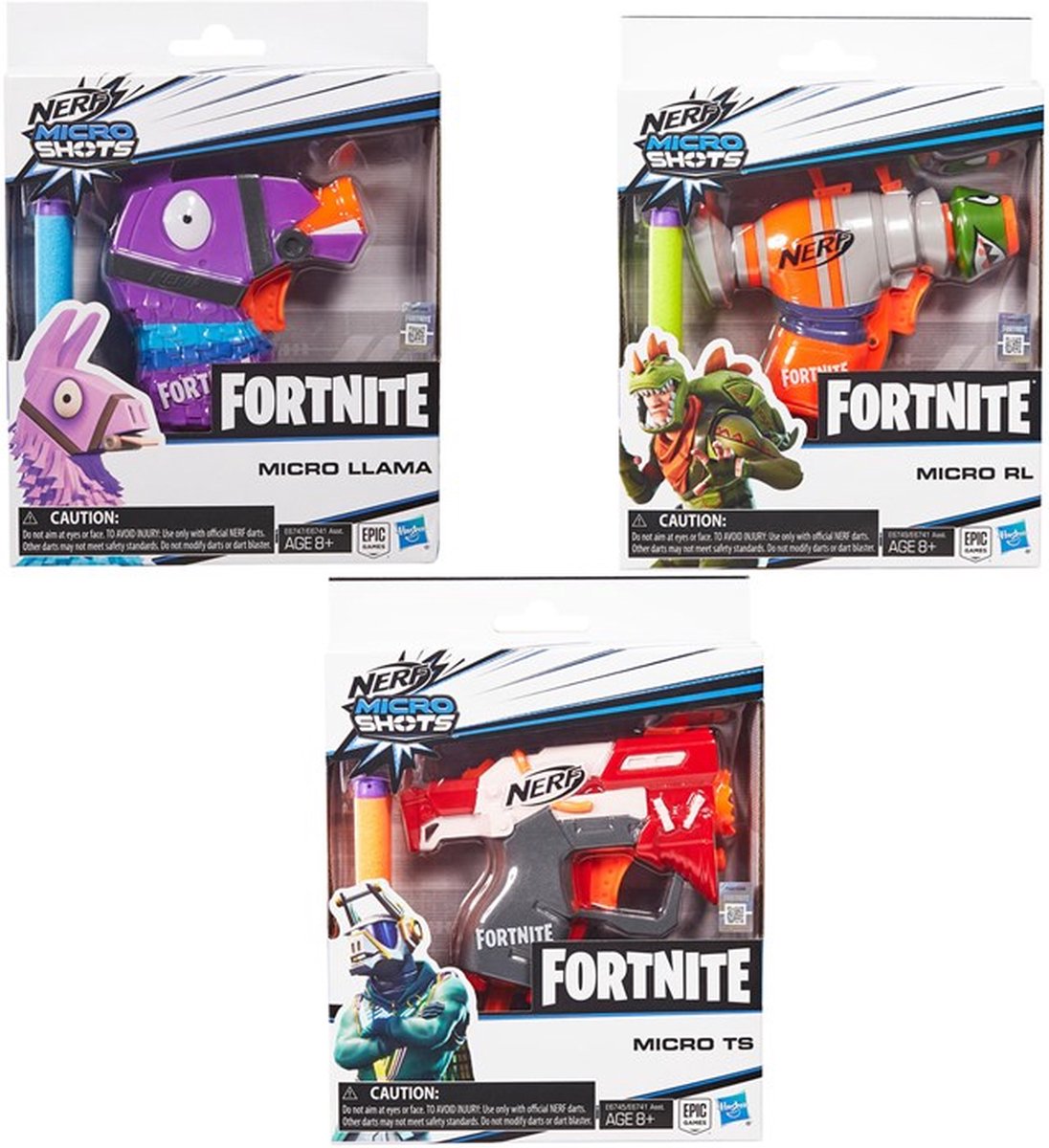 Nerf Fortnite Micro Tac SMG Mini pistolet à fléchettes Fortnite Tac SMG, comprend 2 fléchettes Nerf Elite