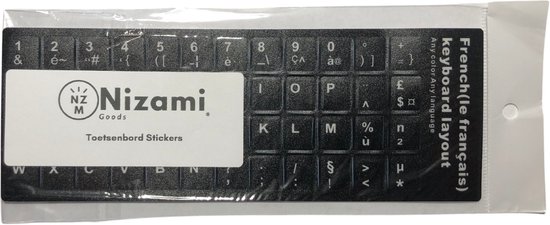 Autocollants Clavier Azerty Français - Zwart