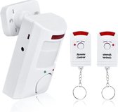 IBBO® - Draadloos Alarmsysteem - Met Sirene - Batterijen - 8 meter - Afstandsbediening - Draadloze Beveiliging - Huisalarm - Alarmkit - Bewegingsmelder - Raam en Deur