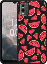Cazy Hoesje Zwart geschikt voor Nokia C32 Watermeloen
