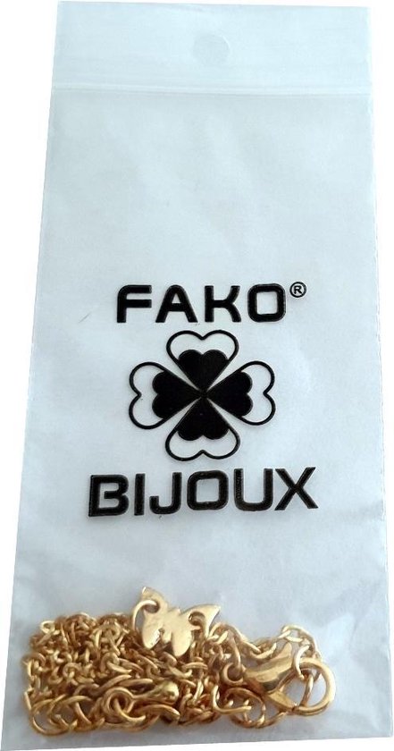 Fako Bijoux® - Enkelbandje - Enkelsieraad - Vlinder - Goudkleurig - Fako Bijoux®