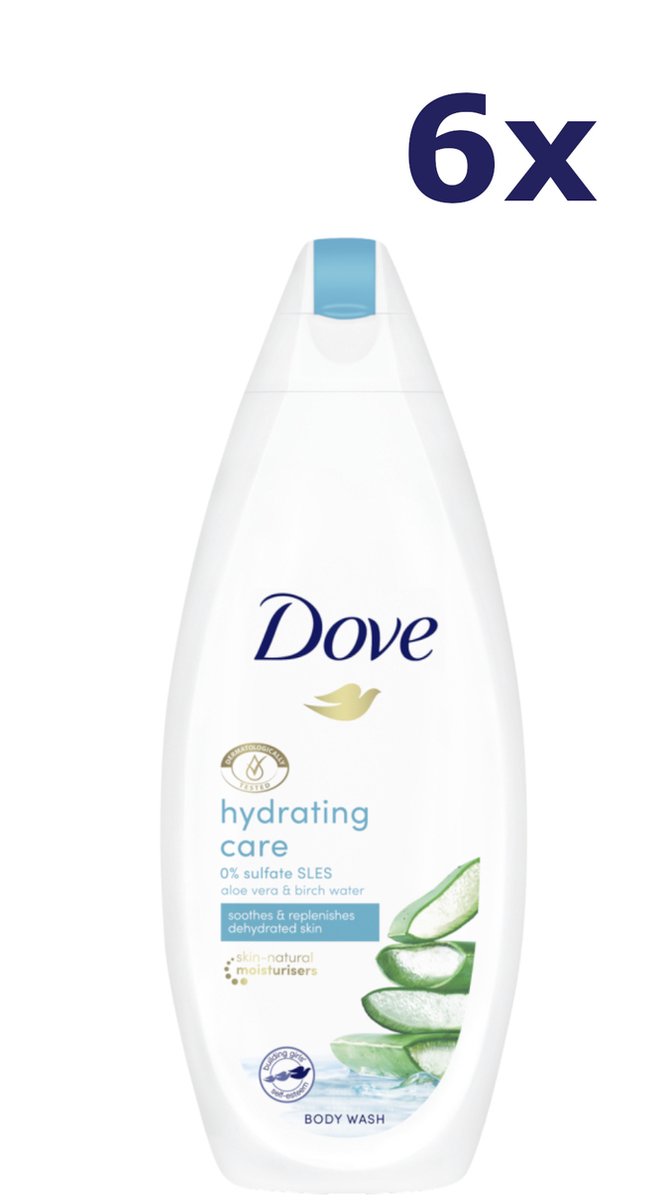 Goedkoopste 6x Dove Douchegel - Hydrating Care 250 ml