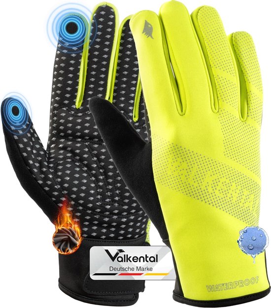 Gants de cyclisme imperméables, doublés et adhérents, gants d'hiver et gants de transition, hommes et femmes, avec fonction écran tactile