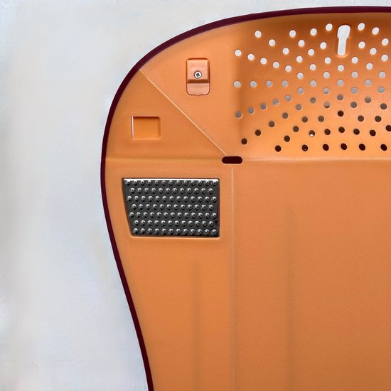6 in 1 snijplank - Messenslijper - Zeef - Vergiet - Rasp - Kunststof - Oranje — afbeelding 2